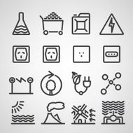 Energy and resource icon set N5
