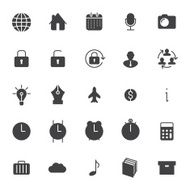 Set icons for business communication web N8