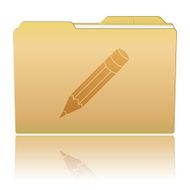 Folder with Pensil