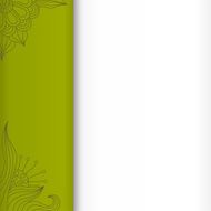 Green background with floral elements eps10 N2