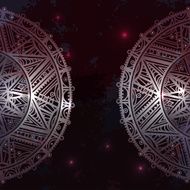 Background with abstract ornament