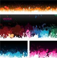 Paint splat banners background