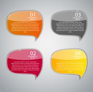 Speech bubbles vector illustration N52