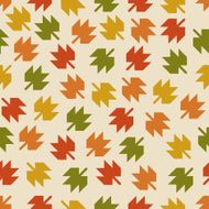 Seamless pattern with the falling leaves