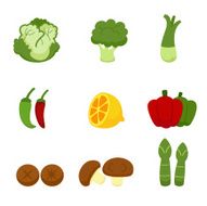 Vegetables Icons N10