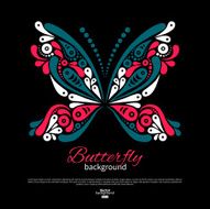 Background with beautiful butterfly N2