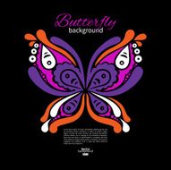 Background with beautiful butterfly N3