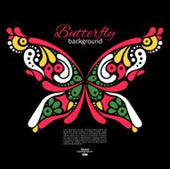 Background with beautiful butterfly N4