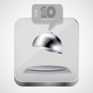Vector open tray app icon