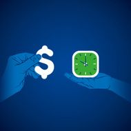 pay money for time concept