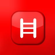 Vector red ladder icon Eps10 Easy to edit N2