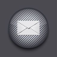 Vector app circle striped icon on gray background Eps 10 N16