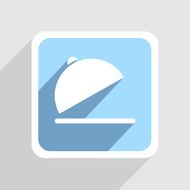 Vector blue icon on gray background Eps10 N39