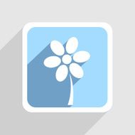 Vector blue icon on gray background Eps10 N43