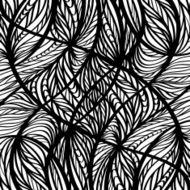 Abstract background with waves in black and white