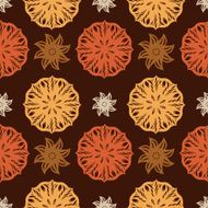 Vintage floral seamless pattern with color lace fantasy flowers N2