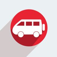 Vector red circle icon on gray background Eps10 N48