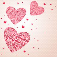 Hearts on light background N2