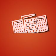 Vector background Orange icon applique Eps10 N21