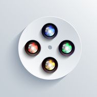 Vector camera icon background Eps10 N5
