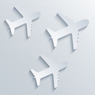 Vector airplane icon background Eps10 N2