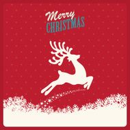 reindeer fly merry christmas N10