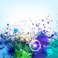 Cold ink blots background