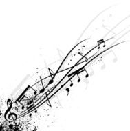 Grunge music notes N2