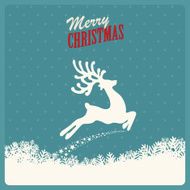 reindeer fly merry christmas N11