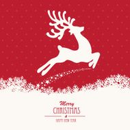 reindeer fly merry christmas N12