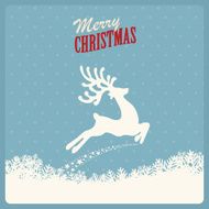 reindeer fly merry christmas N13