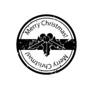 Holly berries Christmas stamp N2