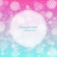 Holiday Merry Christmas background with snowflakes