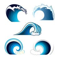 Ocean wave set