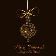 Christmas Snowflakes Background Vector Illustration N60