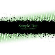 Green ink grunge banner