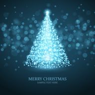 Christmas tree from light N3