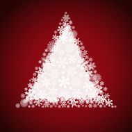 Christmas tree snowflake design background