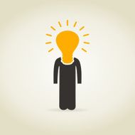 Person a bulb