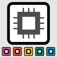 Electronic chip icon N2