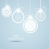 Christmas Snowflakes Background Vector Illustration N61