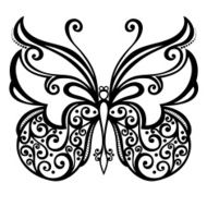 Vector Beautiful Butterfly N15