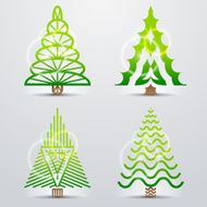 Stylized symbols of christmas tree N2