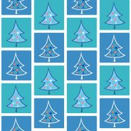 Christmas trees seamless pattern N3