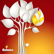Abstract autumn tree N5