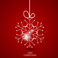 Christmas Snowflakes Background Vector Illustration N63