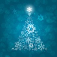 Christmas Snowflakes Background Vector Illustration N65