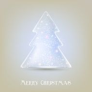 Stylized luminous christmas tree