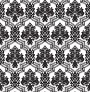 Vector Seamless damask pattern - Illustration