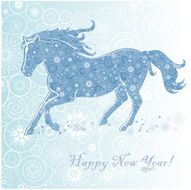 Horse of Snowflakes